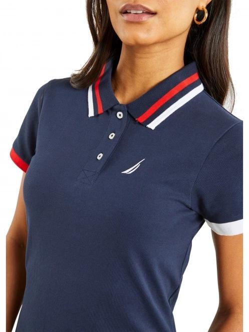 tricou cu guler pt. femei Nautica Cowley Polo Shirt albastru inchis 5