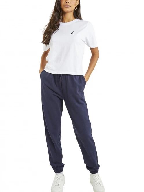 crop top pt. femei Nautica Delburn Crop T-Shirt alb 4