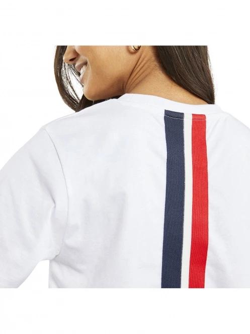 crop top pt. femei Nautica Delburn Crop T-Shirt alb 5