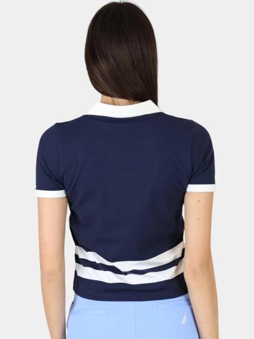 tricou cu guler pt. femei Nautica Sedum Polo Shirt albastru inchis 4