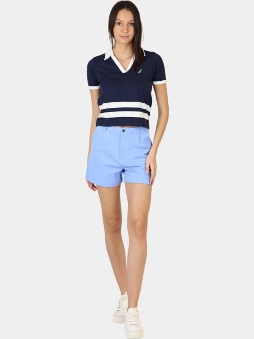 tricou cu guler pt. femei Nautica Sedum Polo Shirt albastru inchis 6