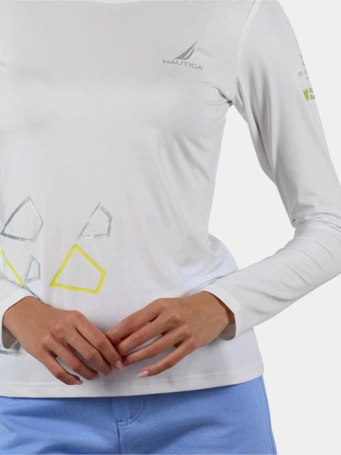 tricou cu maneci lungi pt. femei Nautica Lisa 2 LS T-Shirt alb 9