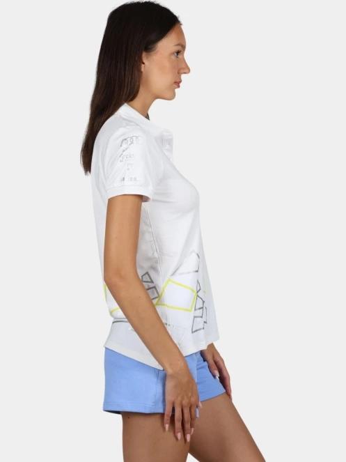 tricou cu guler pt. femei Nautica Layla 2 Polo Shirt alb 6
