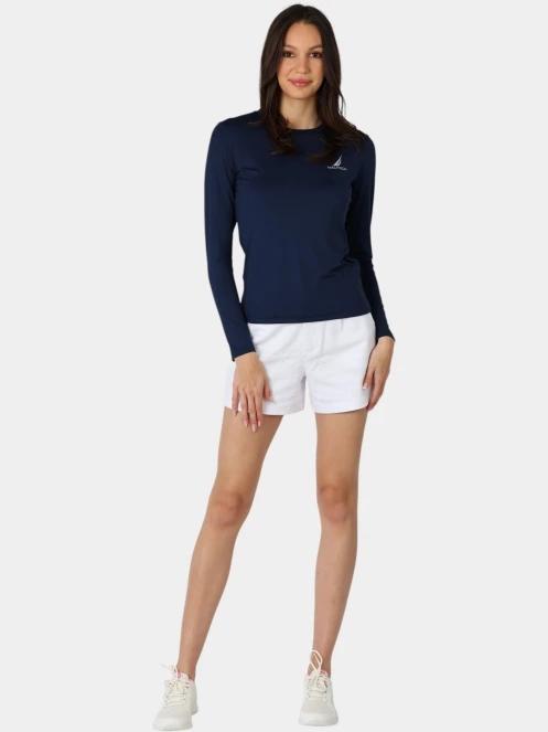 tricou cu maneci lungi pt. femei Nautica Lisa Long Sleeve T-Shirt albastru inchis 5