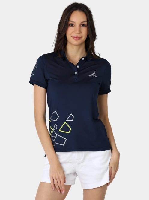 tricou cu guler pt. femei Nautica Layla 2 Polo albastru inchis 2