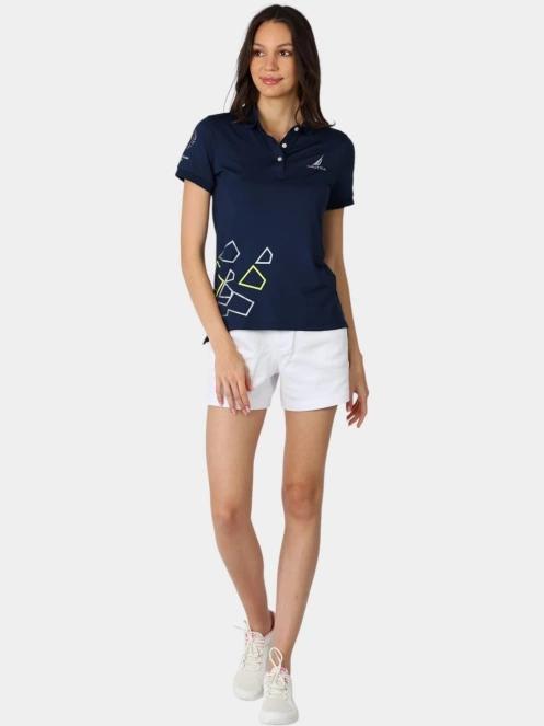tricou cu guler pt. femei Nautica Layla 2 Polo albastru inchis 5