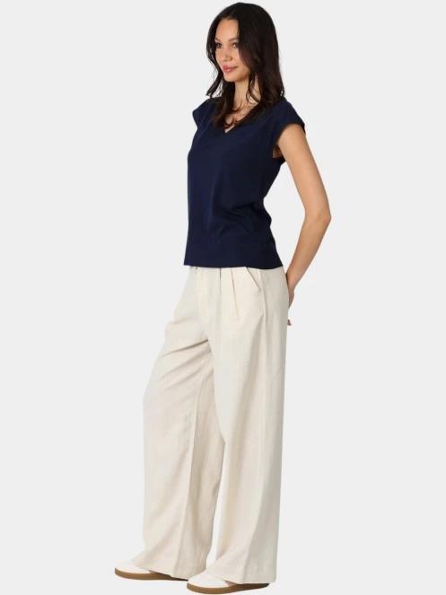 pantaloni cu croiala larga pt. femei Nautica Ontario Pant alb 5