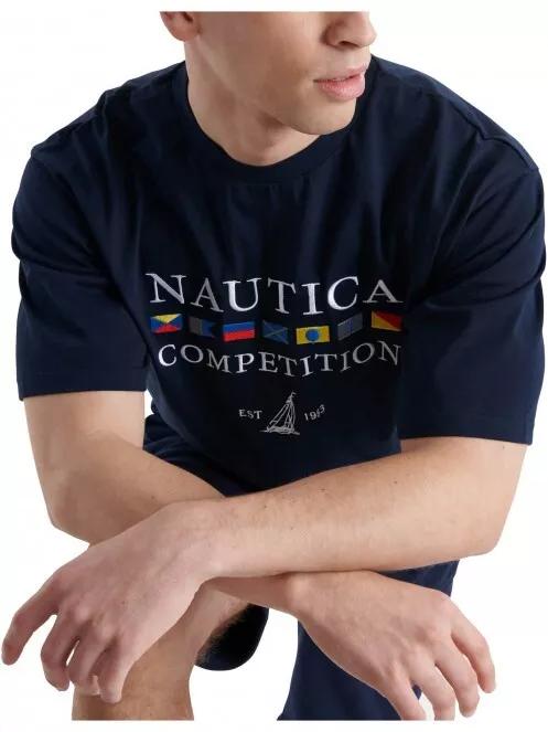 tricou cu maneci scurte pt. barbati Nautica Porter Oversized T-Shirt albastru inchis 4