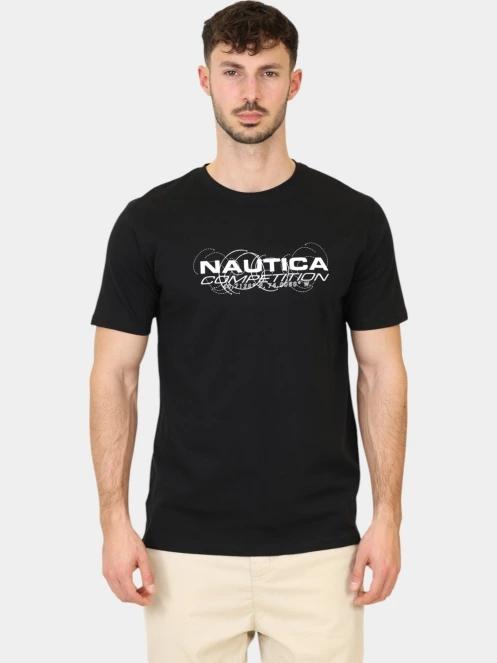 tricou cu maneci scurte pt. barbati Nautica Rayon T-Shirt negru 6