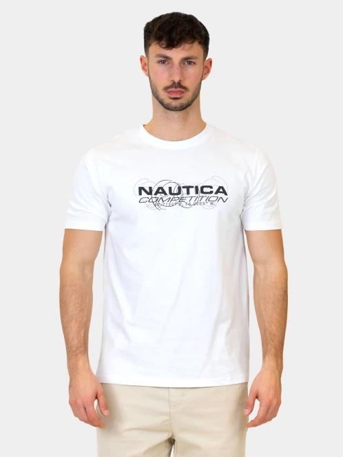 tricou cu maneci scurte pt. barbati Nautica Rayon T-Shirt alb 2