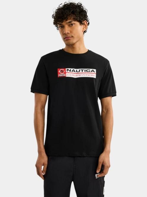 tricou cu maneci scurte pt. barbati Nautica Dundalk T-Shirt negru 2