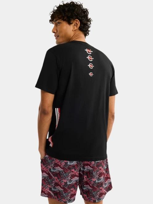 tricou cu maneci scurte pt. barbati Nautica Cork T-Shirt negru 3