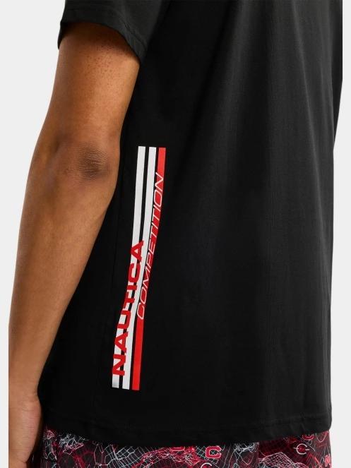 tricou cu maneci scurte pt. barbati Nautica Cork T-Shirt negru 7