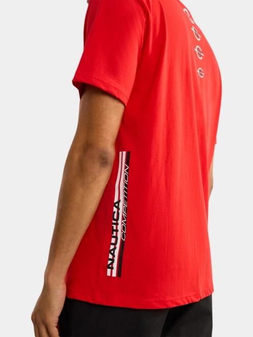 tricou cu maneci scurte pt. barbati Nautica Cork T-Shirt rosu 7