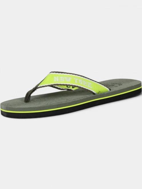 papuci flip flop pt. barbati Nautica Massachussets verde inchis 2