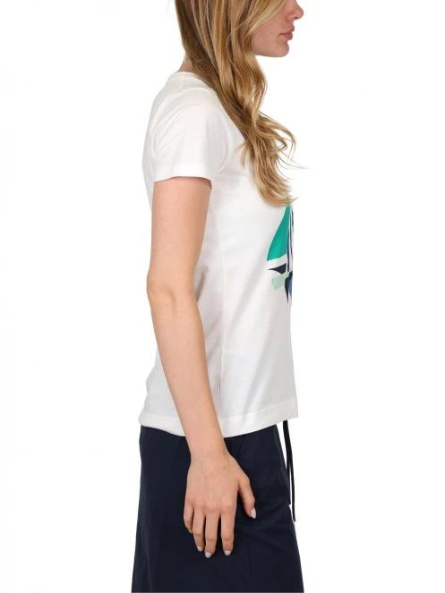 tricou cu maneci scurte pt. femei TBS Nacratee alb 3