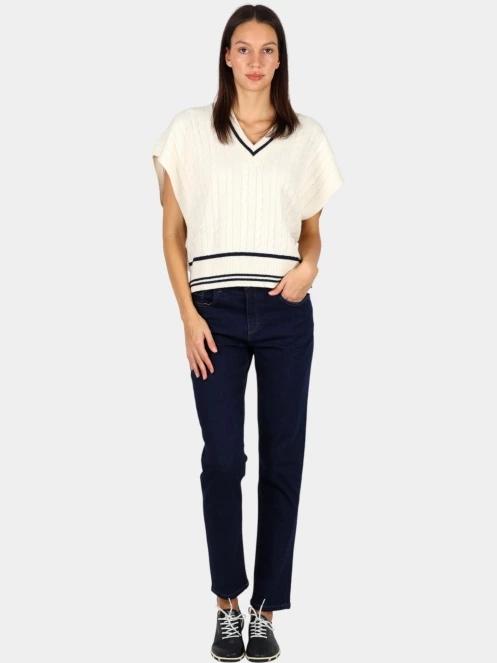 blugi pt. femei TBS Naomipoc albastru inchis 5