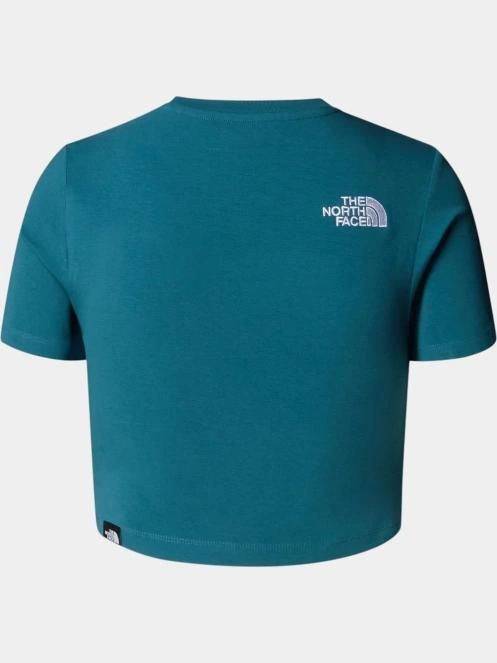 crop top pt. femei The North Face W Ss Essential Cropped Slim Tee albastru 6