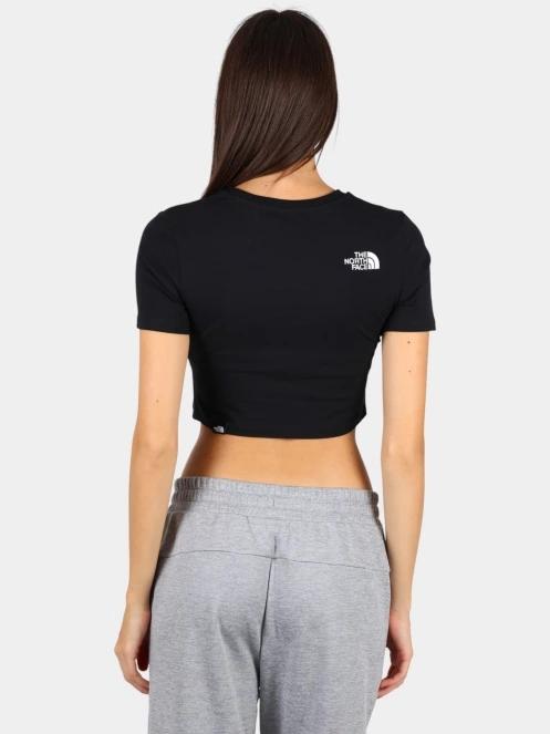 crop top pt. femei The North Face W Ss Essential Cropped Slim Tee negru 4