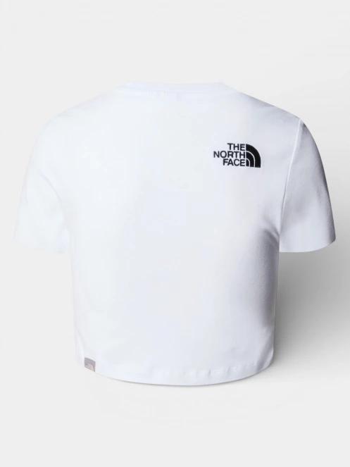 crop top pt. femei The North Face W Essential Cropped Slim Short Sleeve Te alb 6