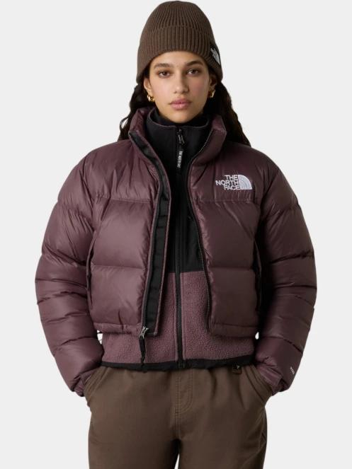 jacheta de puf pt. femei The North Face W Nuptse Short Jacket violet 5