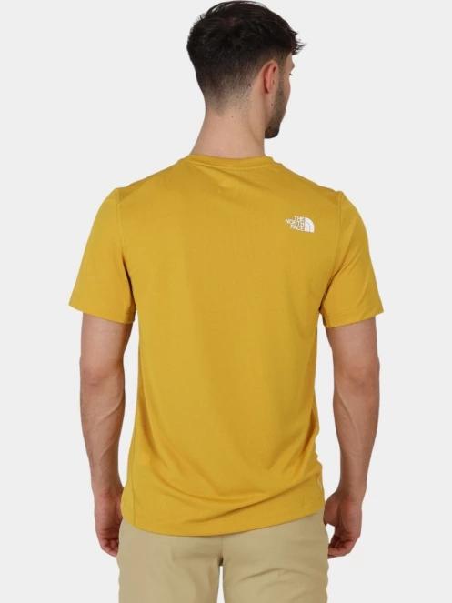 tricou pentru sport, cu maneci scurte pt. barbati The North Face M Lightbright S/S Tee galben 4