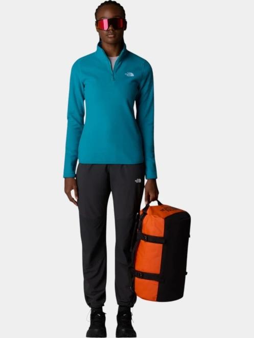 pulover polar pt. femei The North Face W 100 Glacier 1/4 Zip verde 4