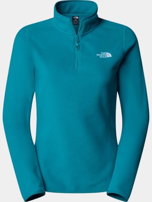 pulover polar pt. femei The North Face W 100 Glacier 1/4 Zip verde 5