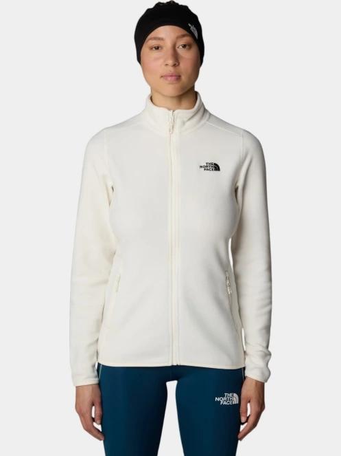 pulover polar pt. femei The North Face W 100 Glacier Fz alb 2