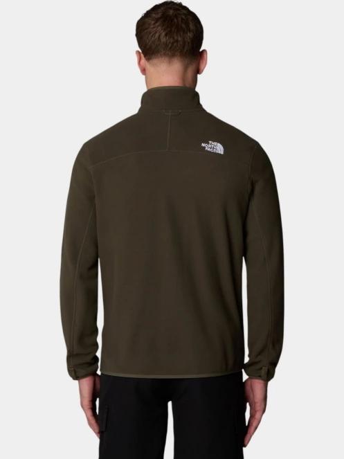 pulover polar pt. barbati The North Face M 100 Glacier Full Zip oliv 3