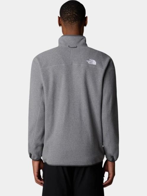 pulover polar pt. barbati The North Face M 100 Glacier Full Zip gri 3