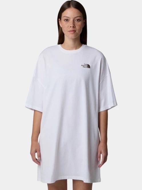 rochie tricou pt. femei The North Face W S/S Essential Oversize Tee Dress alb 2