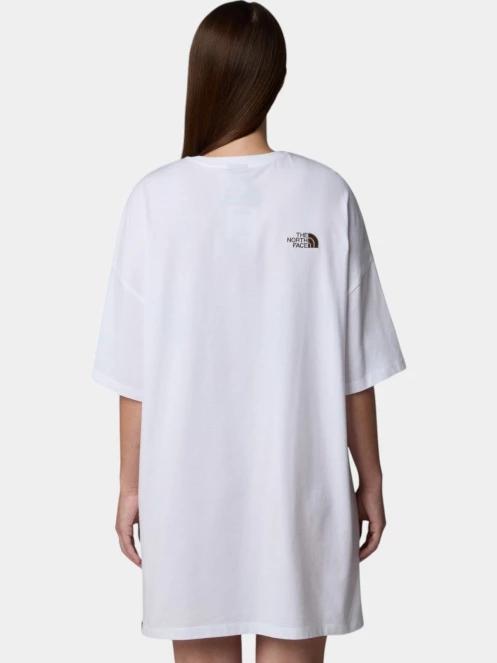 rochie tricou pt. femei The North Face W S/S Essential Oversize Tee Dress alb 3