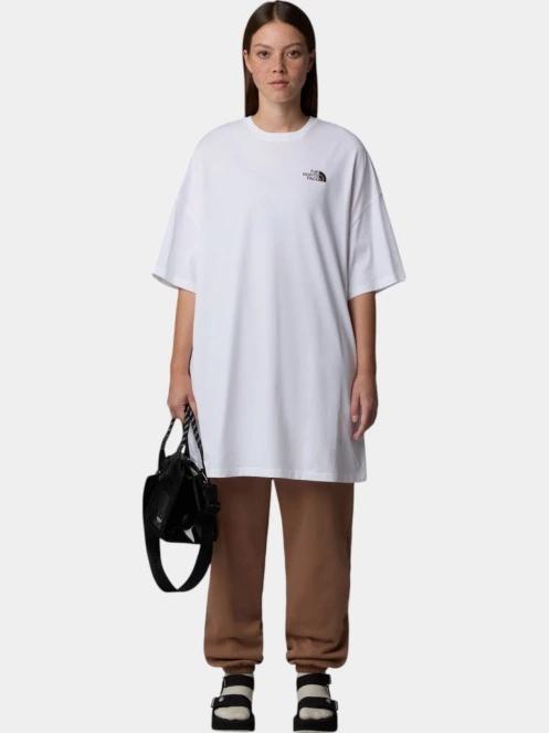 rochie tricou pt. femei The North Face W S/S Essential Oversize Tee Dress alb 4