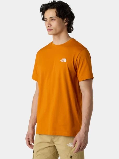 tricou cu maneci scurte pt. barbati The North Face M Ss Simple Dome Tee portocaliu 2