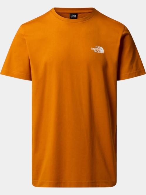 tricou cu maneci scurte pt. barbati The North Face M Ss Simple Dome Tee portocaliu 5