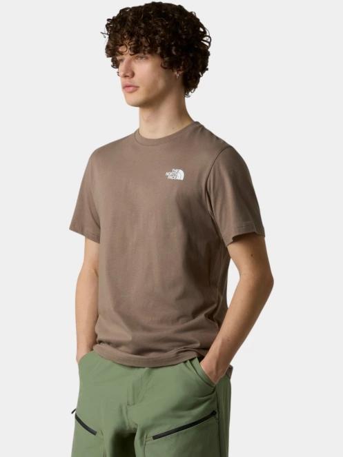 tricou cu maneci scurte pt. barbati The North Face M Ss Box Nse Tee maro 2
