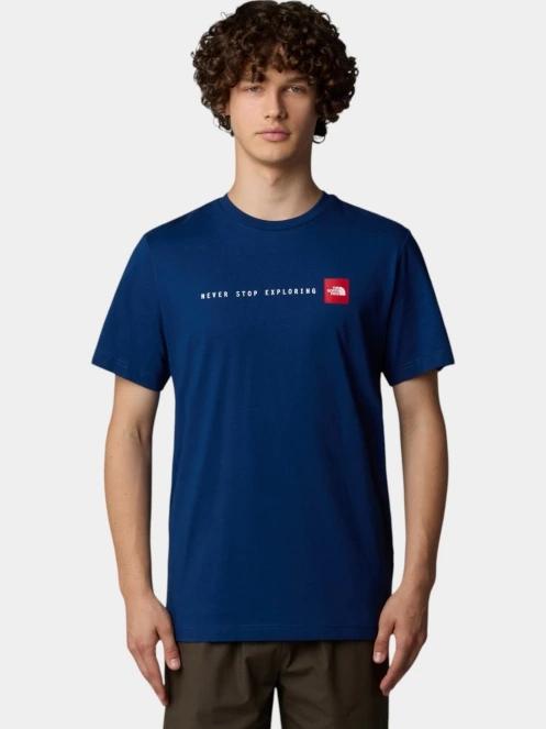 tricou cu maneci scurte pt. barbati The North Face M S/S Never Stop Exploring Tee albastru inchis 2