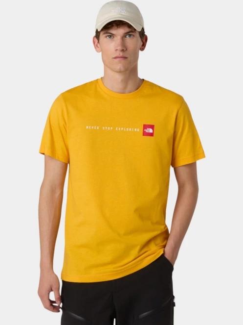 tricou cu maneci scurte pt. barbati The North Face M Ss Never Stop Exploring Tee galben 2