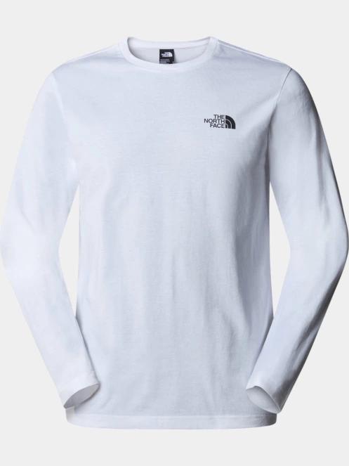 tricou cu maneci lungi pt. barbati The North Face M L/S Simple Dome Tee alb 5