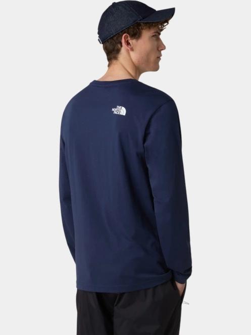 tricou cu maneci lungi pt. barbati The North Face M L/S Simple Dome Tee albastru inchis 3