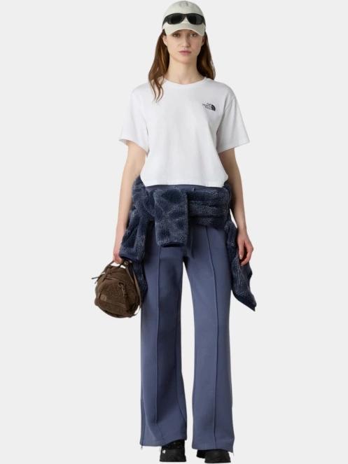 crop top pt. femei The North Face W Simple Dome Cropped Slim Tee alb 4