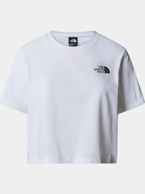 crop top pt. femei The North Face W Simple Dome Cropped Slim Tee alb 5