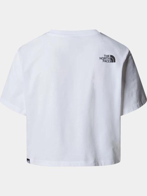 crop top pt. femei The North Face W Simple Dome Cropped Slim Tee alb 6