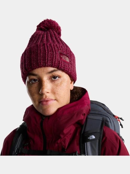 caciula cu mot The North Face Cozy Chunky Cabin Beanie bordo 4