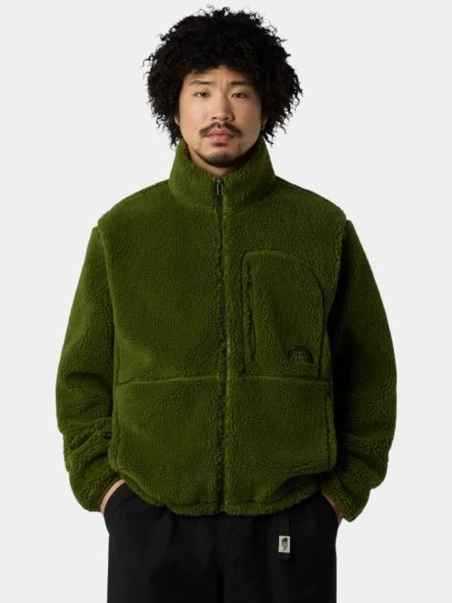 pulover polar pt. barbati The North Face M Extreme Pile 2 Fz Jacket verde 2