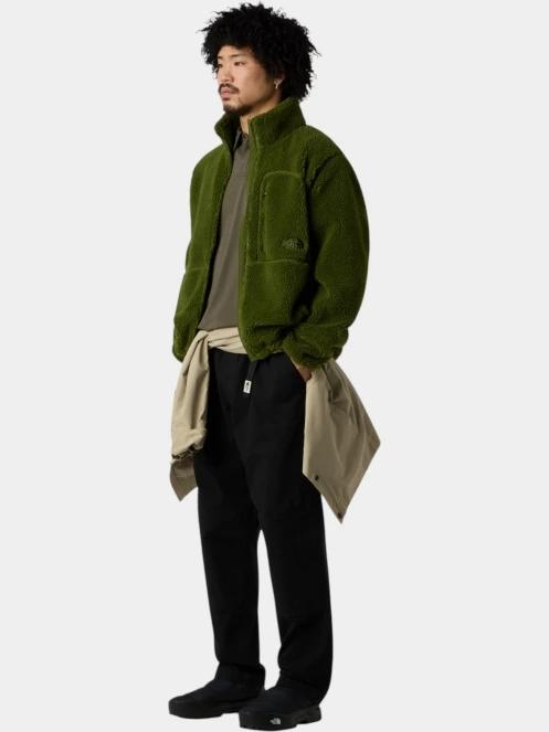 pulover polar pt. barbati The North Face M Extreme Pile 2 Fz Jacket verde 4