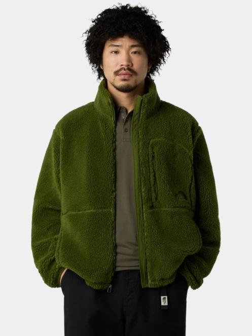 pulover polar pt. barbati The North Face M Extreme Pile 2 Fz Jacket verde 5