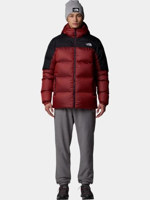 geaca de drumetie matlasata pt. barbati The North Face M Diablo Down Hoodie rosu 4