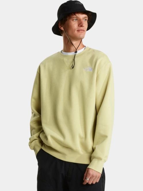 pulover pt. barbati The North Face M Essential Relaxed Crewneck Sweatshirt galben 2